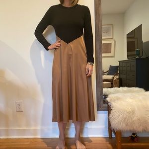 Knit long sleeve dress